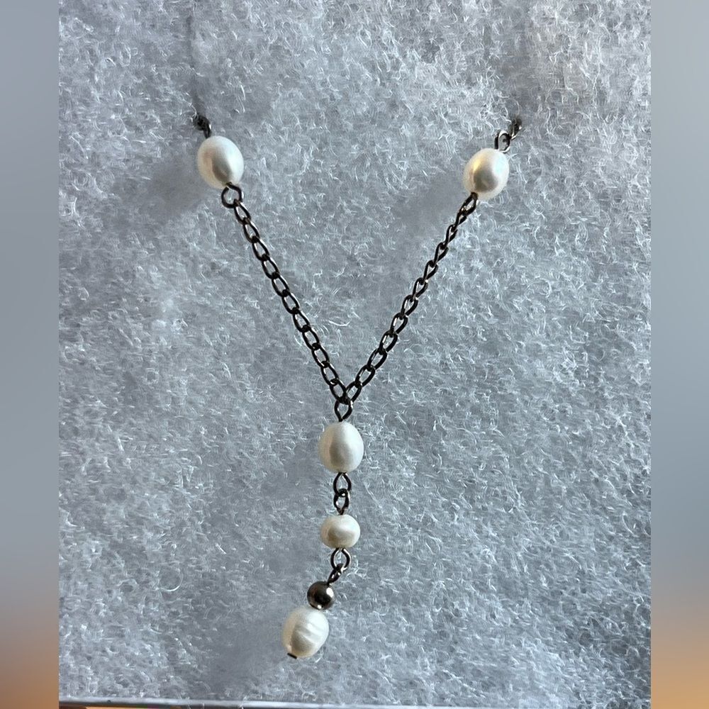 PEARL AND 925 SILVER necklace